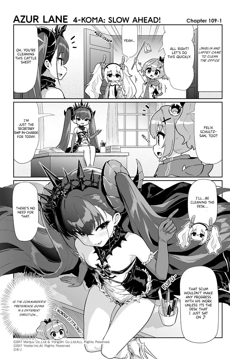 Azur Lane 4-koma: Slow Ahead! Chapter 109 page 1 - 