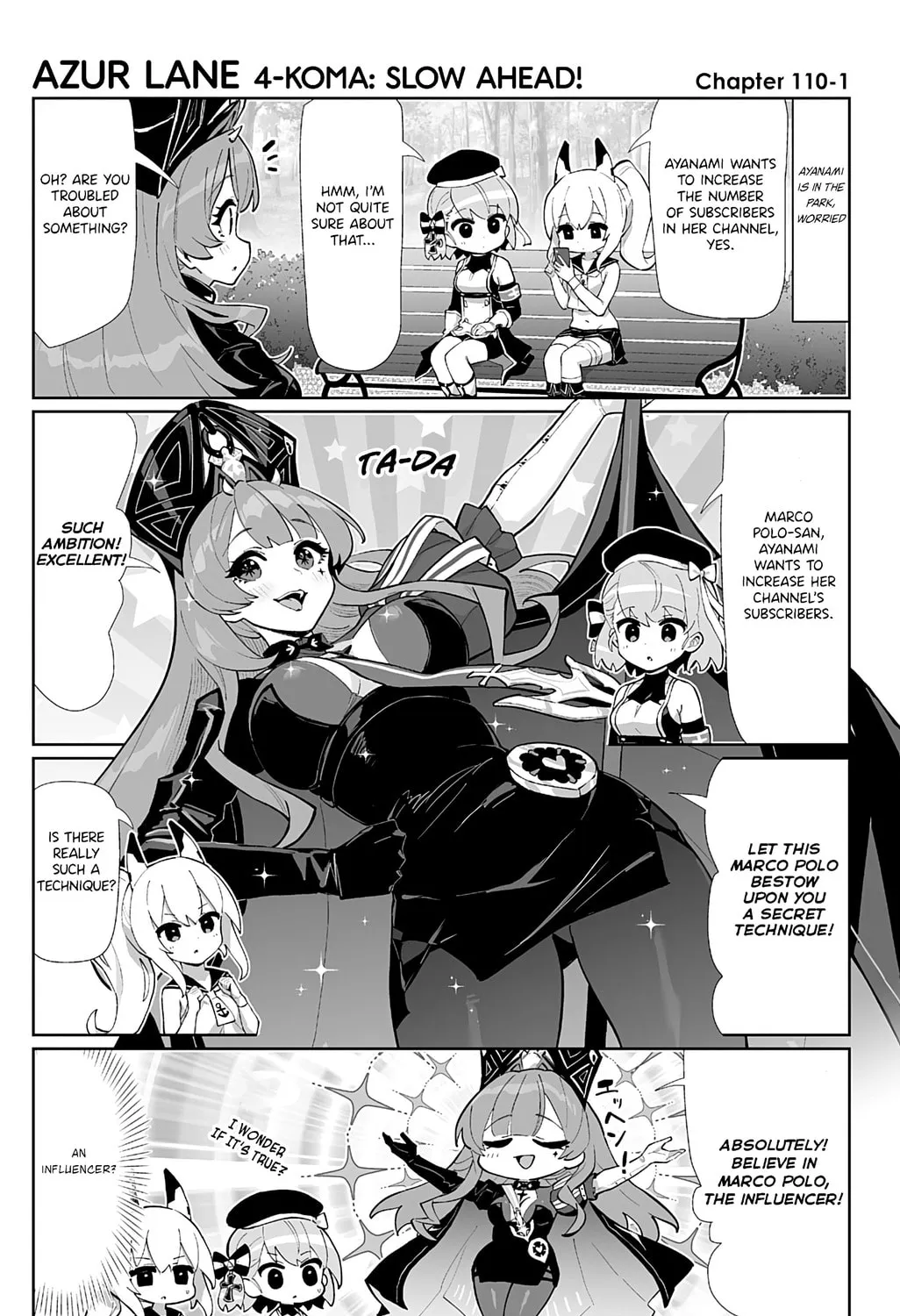 Azur Lane 4-koma: Slow Ahead! Chapter 110 page 1 - 