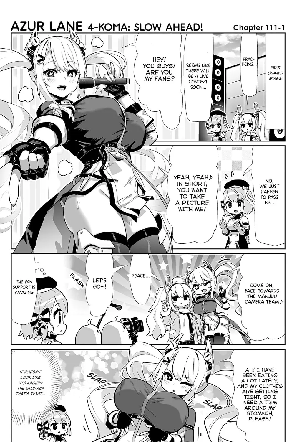 Azur Lane 4-koma: Slow Ahead! Chapter 111 page 1 - 