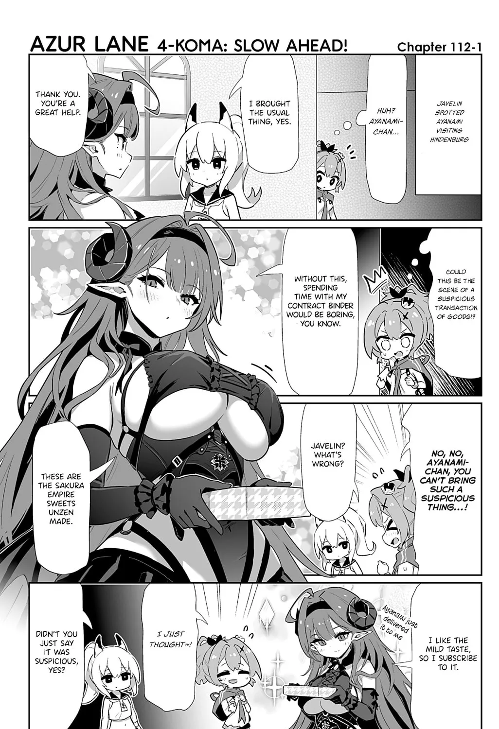 Azur Lane 4-koma: Slow Ahead! Chapter 112 page 1 - 