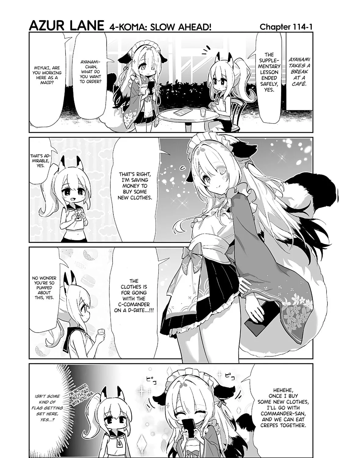 Azur Lane 4-koma: Slow Ahead! Chapter 114 page 1 - 