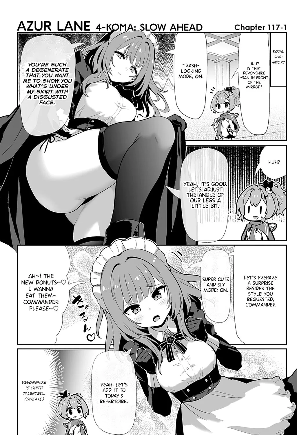 Azur Lane 4-koma: Slow Ahead! Chapter 117 page 1 - 