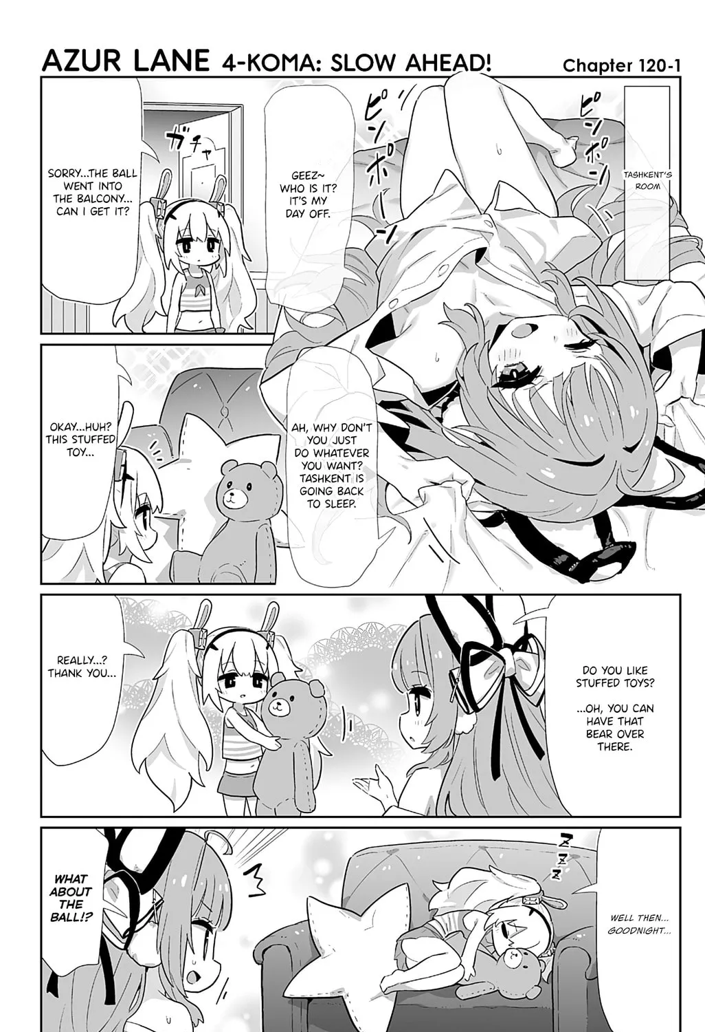 Azur Lane 4-koma: Slow Ahead! Chapter 120 page 1 - 
