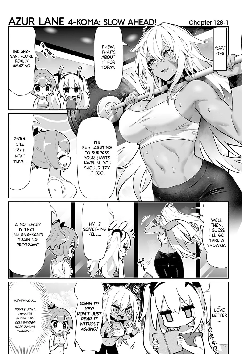Azur Lane 4-koma: Slow Ahead! Chapter 128 page 1 - 