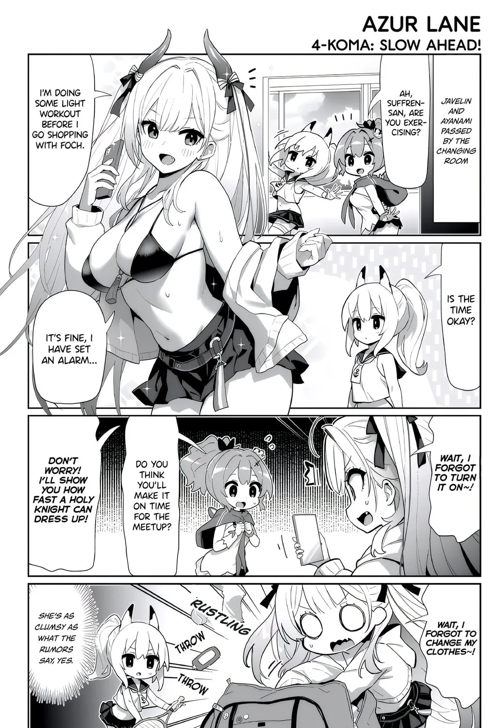 Azur Lane 4-koma: Slow Ahead! Chapter 131 page 1 - 