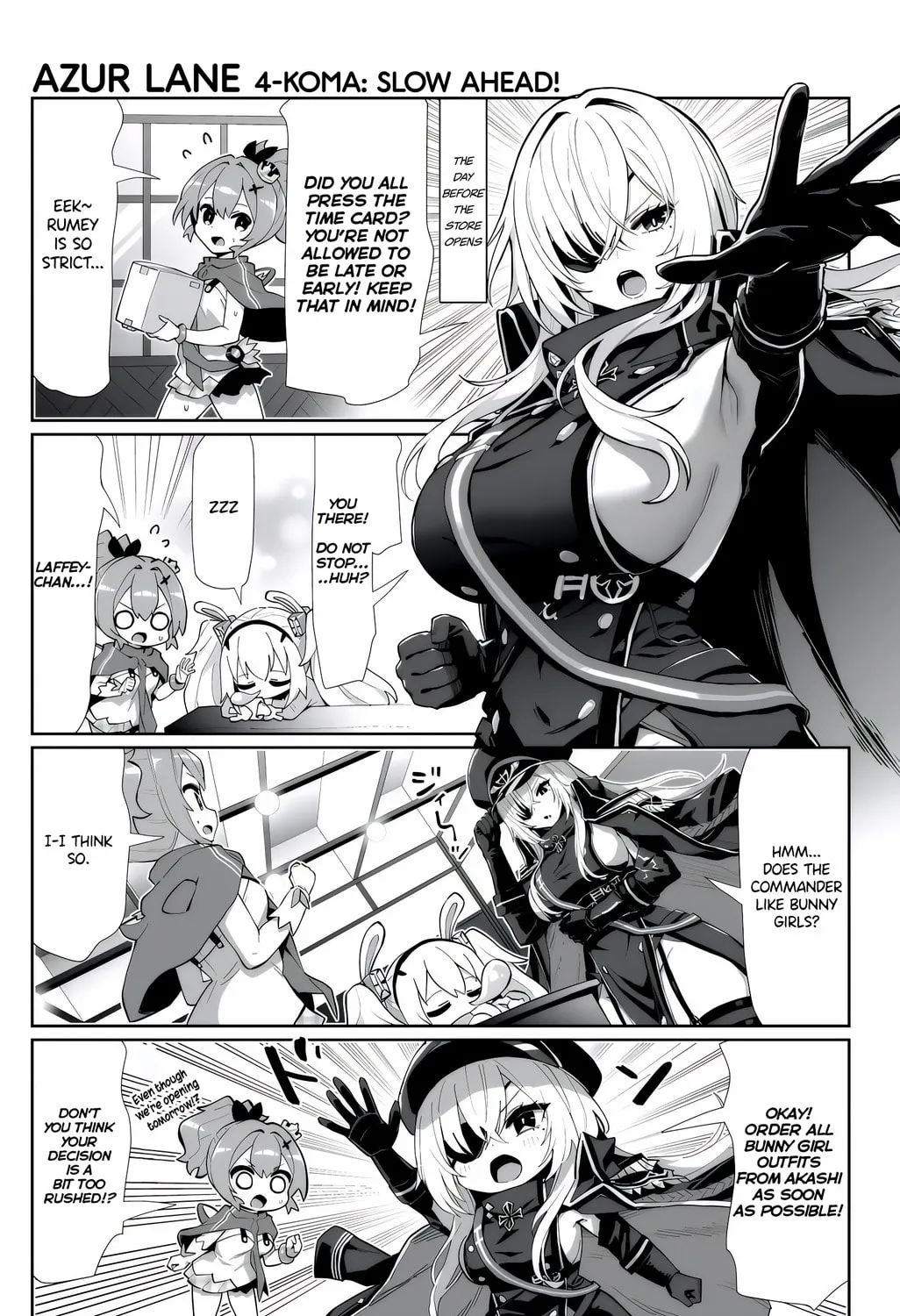 Azur Lane 4-koma: Slow Ahead! Chapter 136 page 1 - 