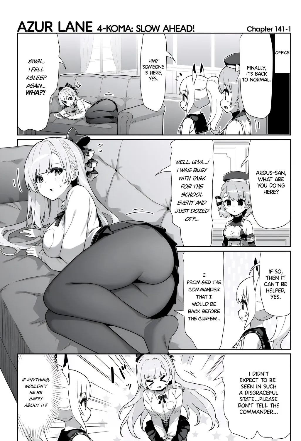 Azur Lane 4-koma: Slow Ahead! Chapter 141 page 1 - 