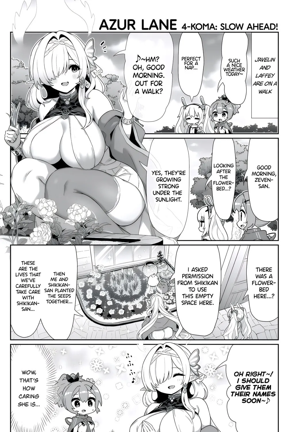 Azur Lane 4-koma: Slow Ahead! Chapter 144 page 1 - 