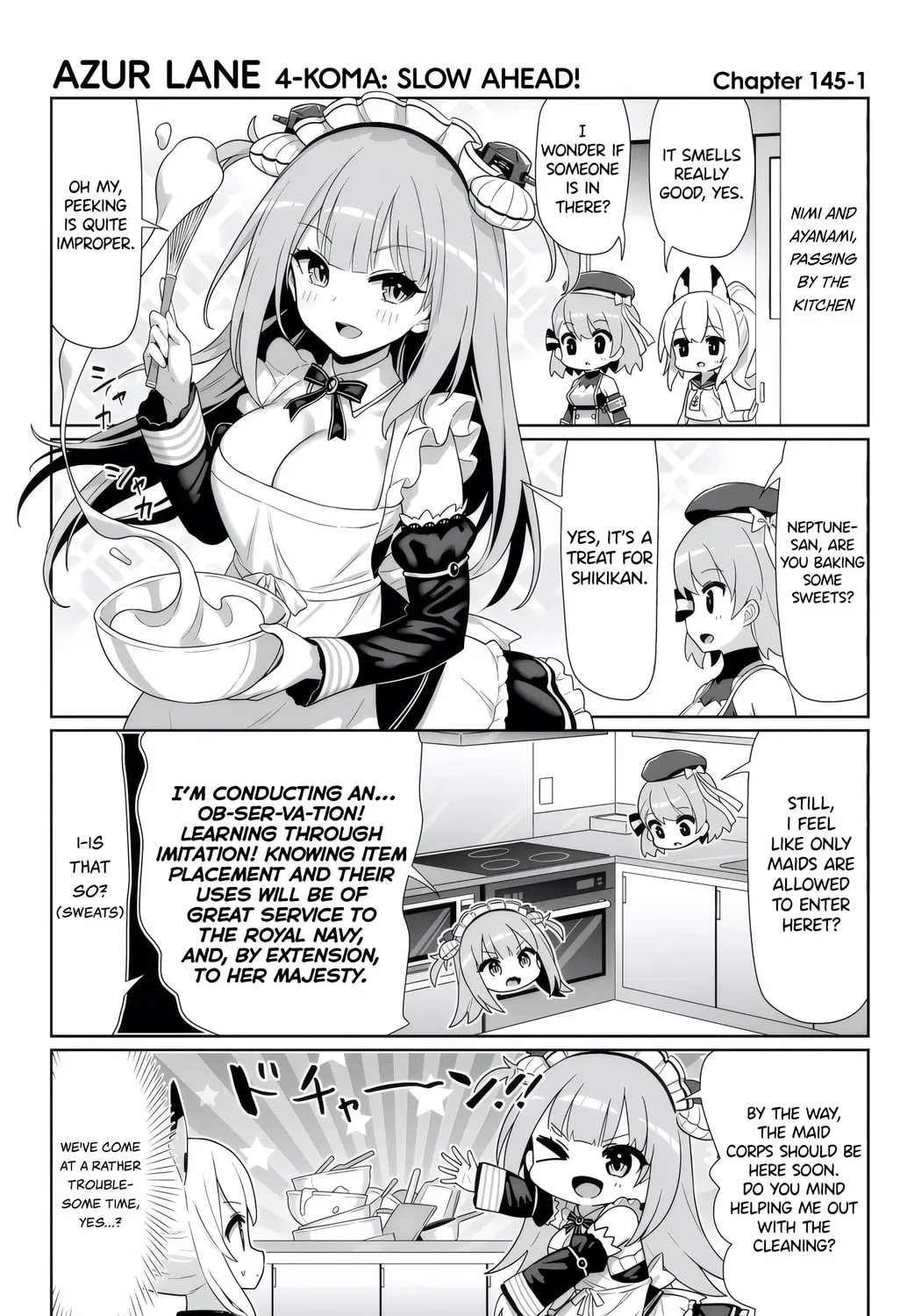 Azur Lane 4-koma: Slow Ahead! Chapter 145 page 1 - 