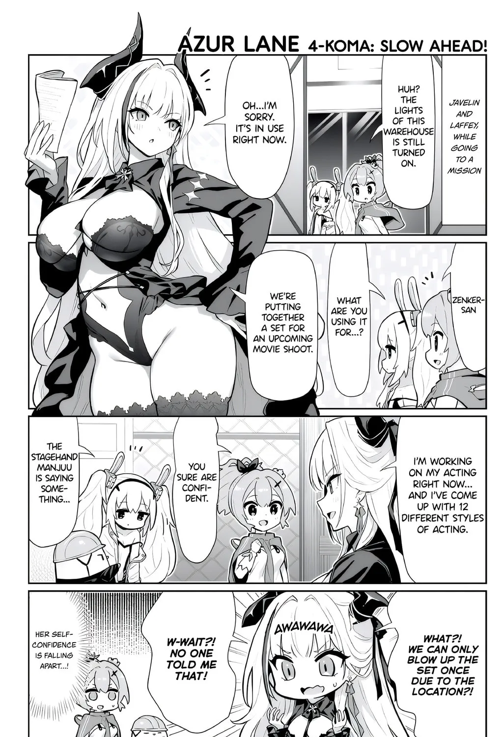 Azur Lane 4-koma: Slow Ahead! Chapter 148 page 1 - 