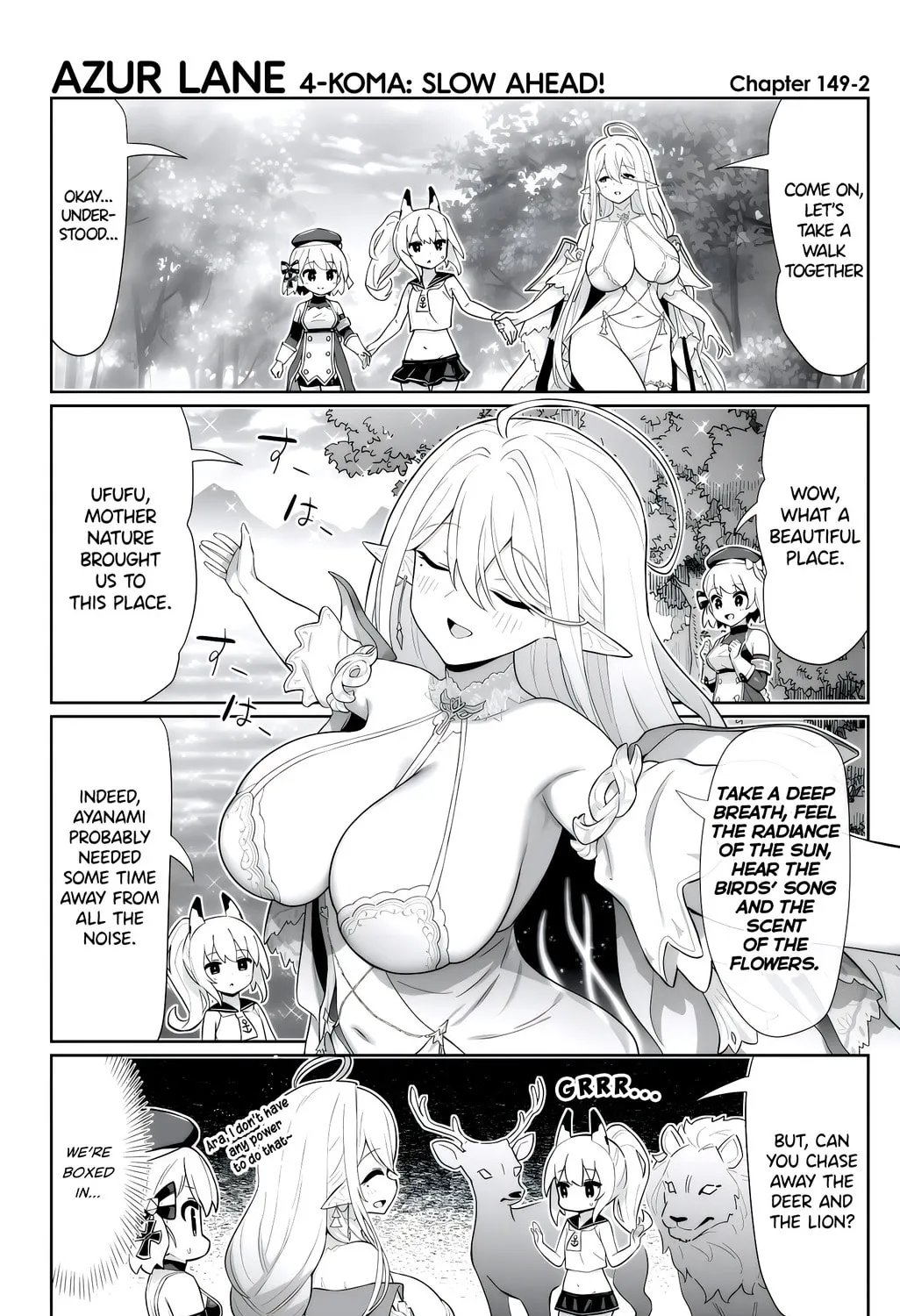 Azur Lane 4-koma: Slow Ahead! Chapter 149 page 3 - 