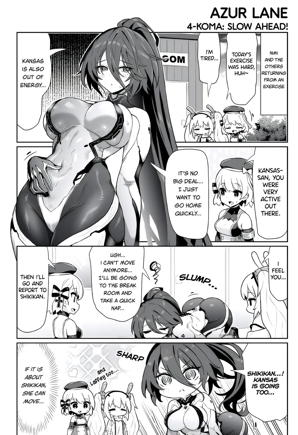 Azur Lane 4-koma: Slow Ahead! Chapter 150 page 1 - 