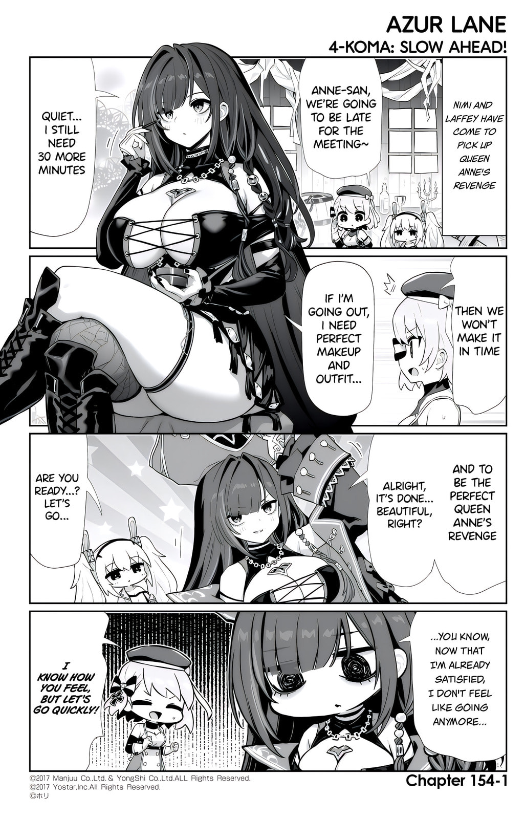Azur Lane 4-koma: Slow Ahead! Chapter 154 page 1 - 