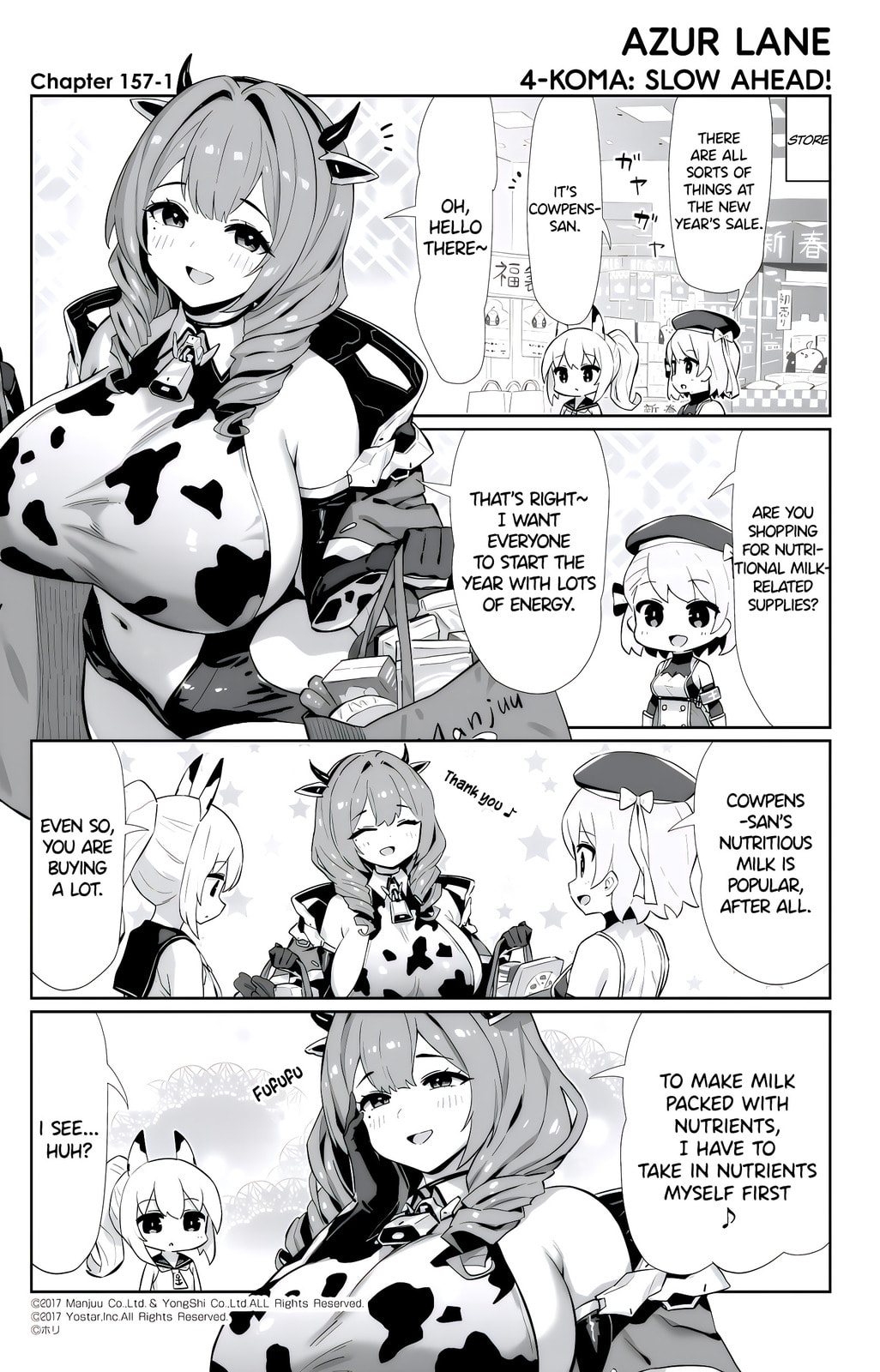 Azur Lane 4-koma: Slow Ahead! Chapter 157 page 1 - 