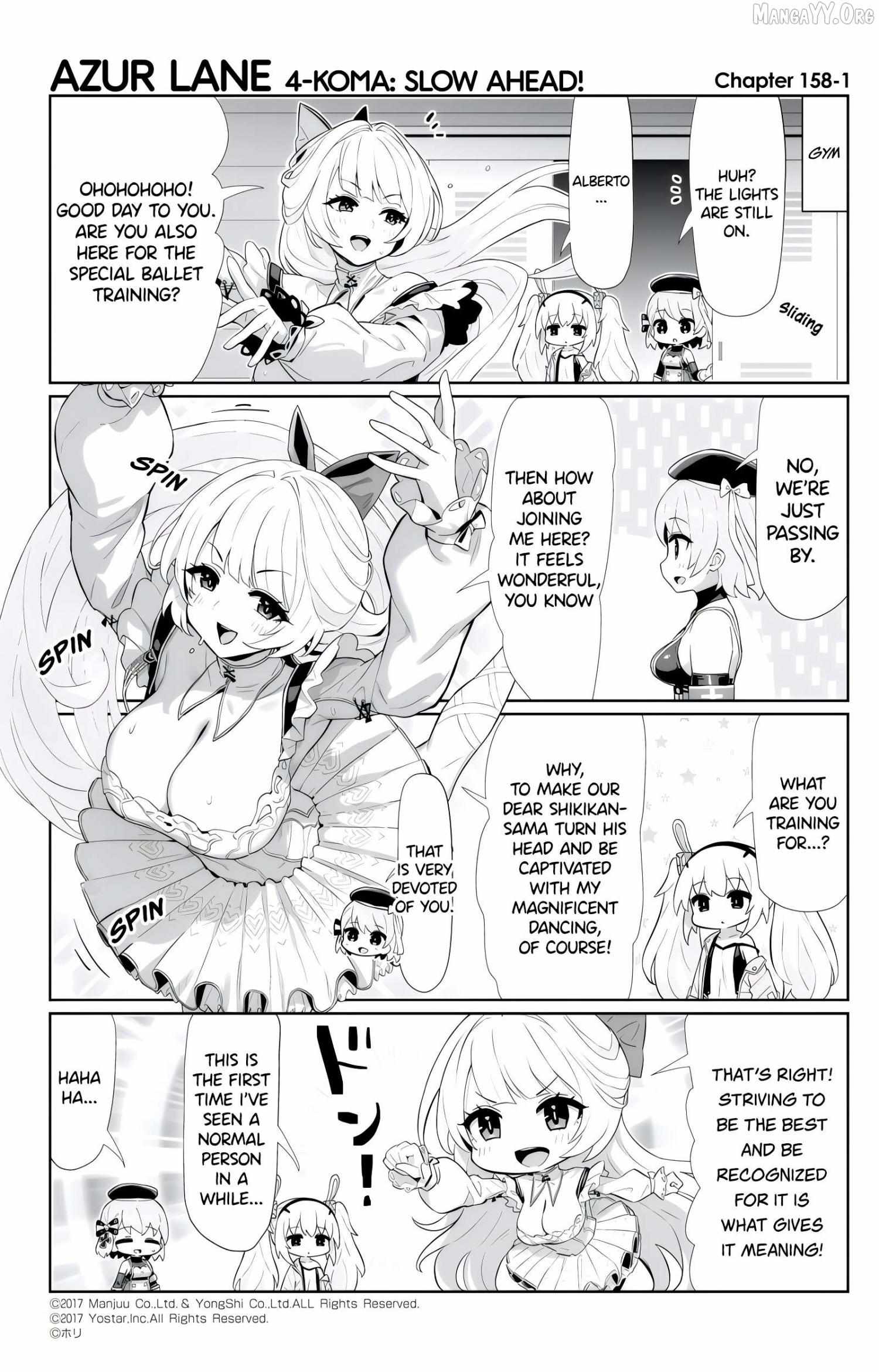 Azur Lane 4-koma: Slow Ahead! Chapter 158 page 1 - 