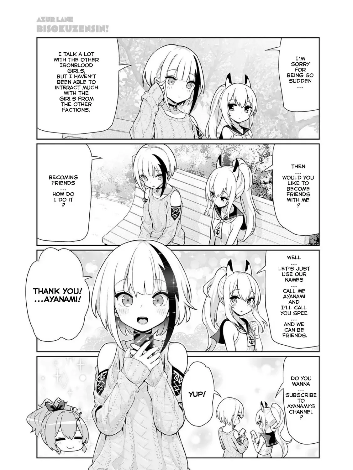 Azur Lane 4-koma: Slow Ahead! Chapter 2.1 page 7 - 