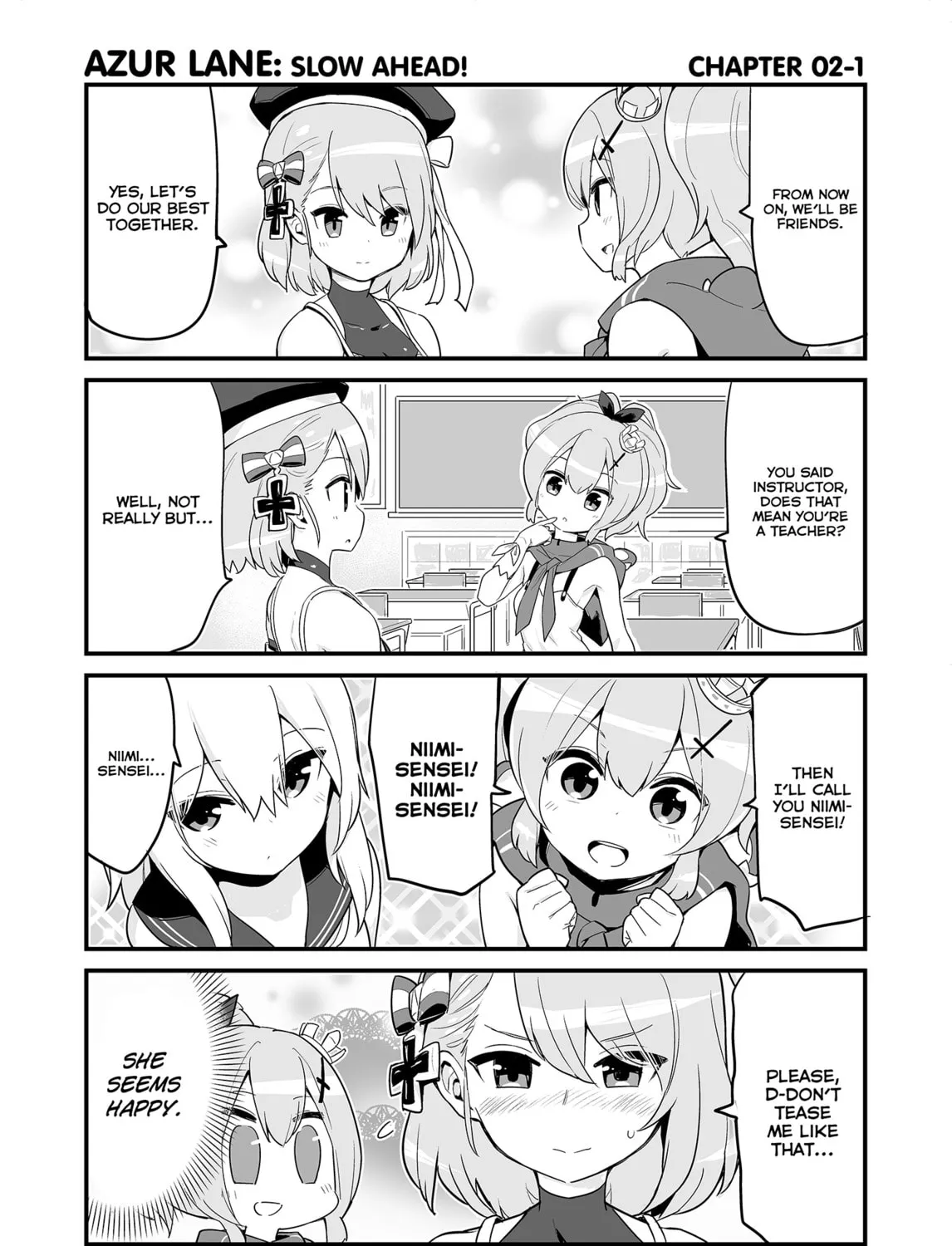 Azur Lane 4-koma: Slow Ahead! Chapter 2 page 1 - 