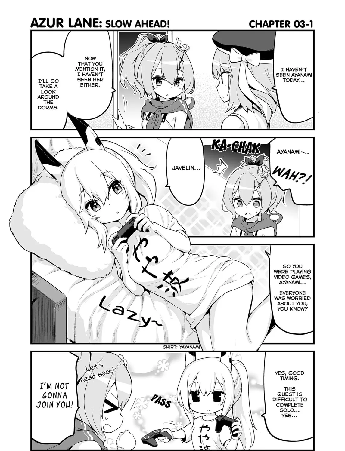 Azur Lane 4-koma: Slow Ahead! Chapter 3 page 1 - 