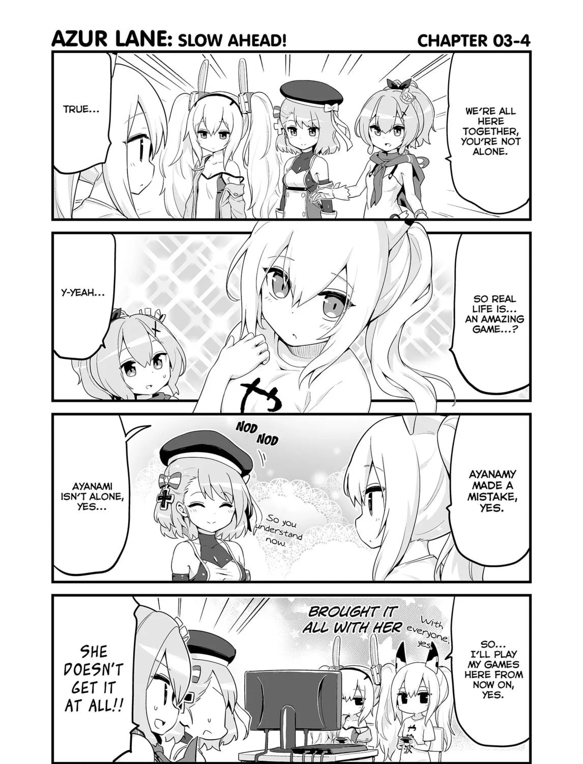 Azur Lane 4-koma: Slow Ahead! Chapter 3 page 7 - 