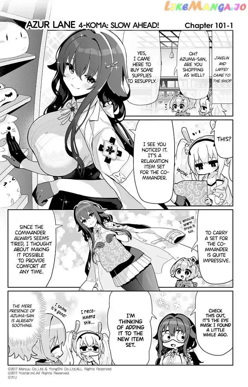 Azur Lane Bisoku Zenshin! Chapter 101 page 1 - 