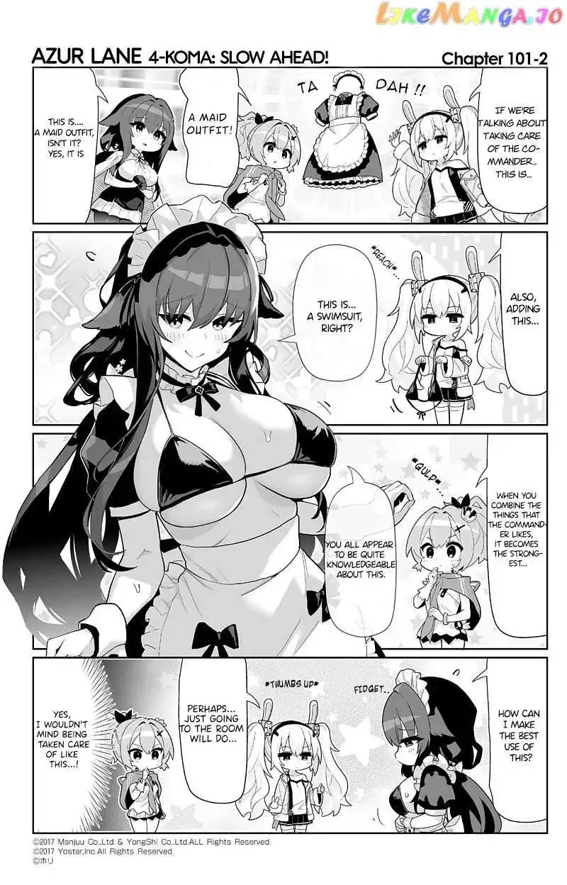 Azur Lane Bisoku Zenshin! Chapter 101 page 2 - 