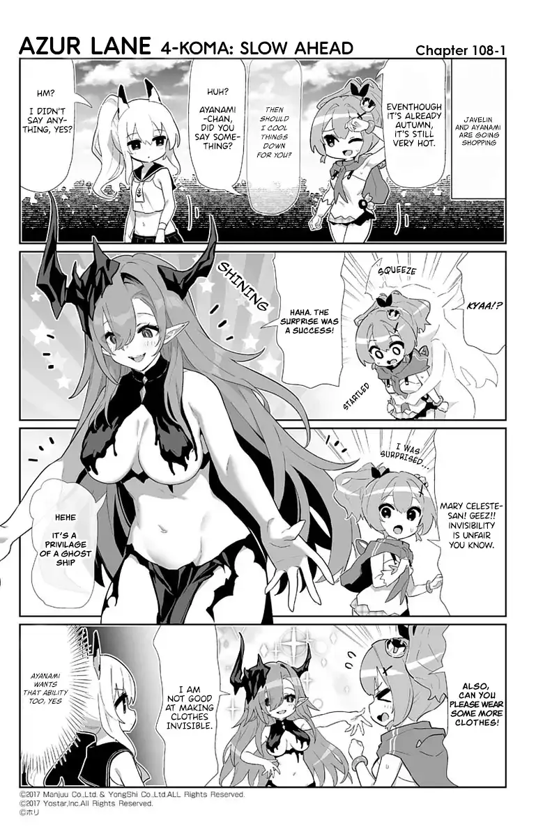 Azur Lane Bisoku Zenshin! Chapter 108 page 1 - 
