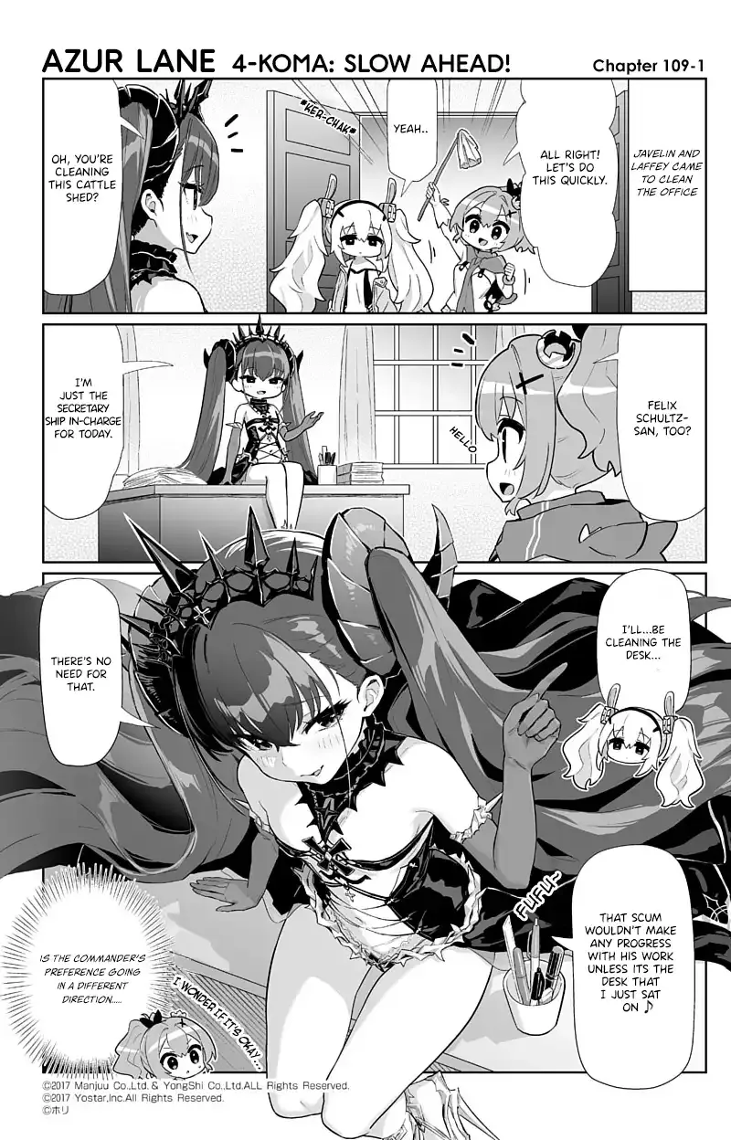 Azur Lane Bisoku Zenshin! Chapter 109 page 1 - 