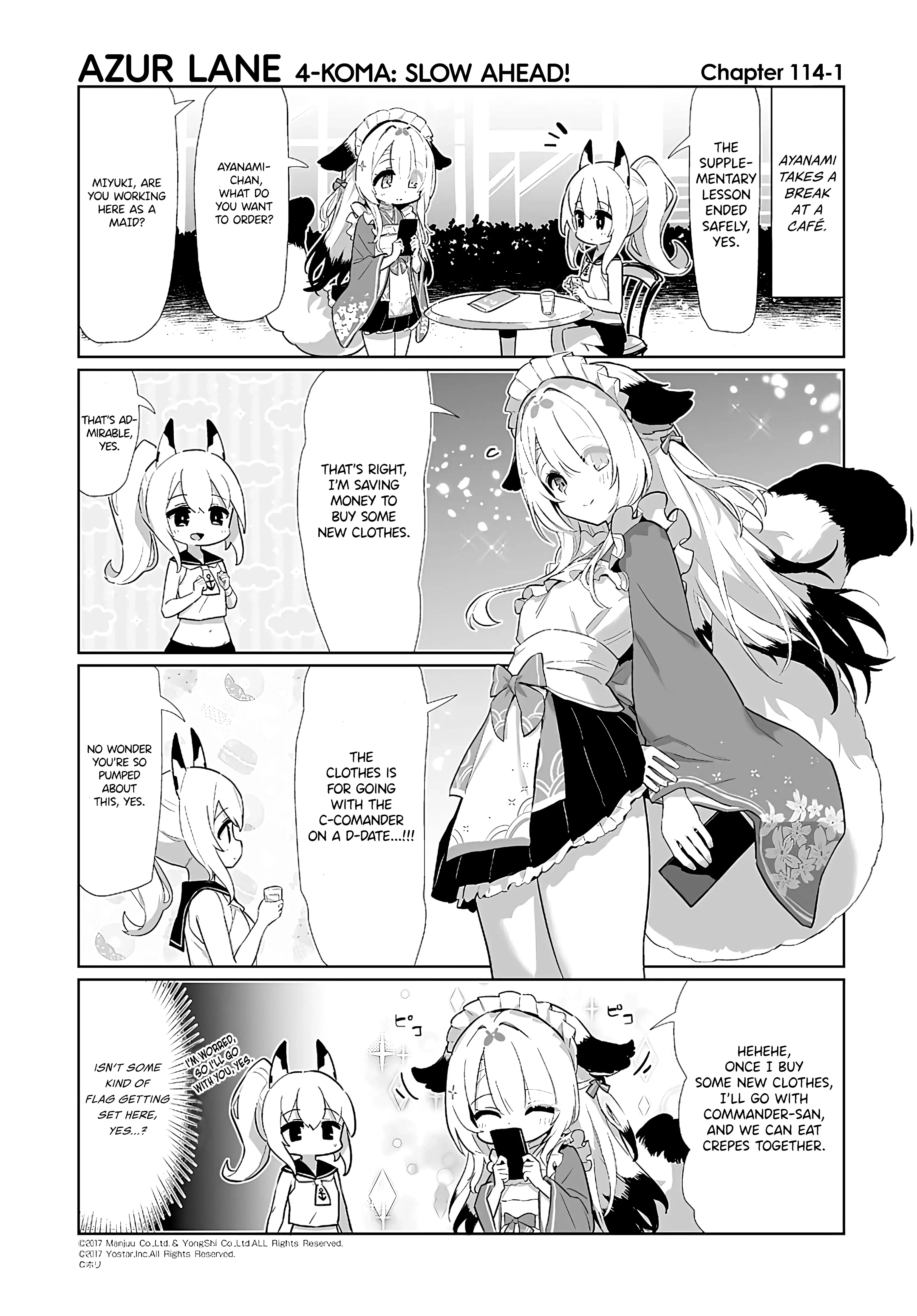 Azur Lane Bisoku Zenshin! Chapter 114 page 1 - 