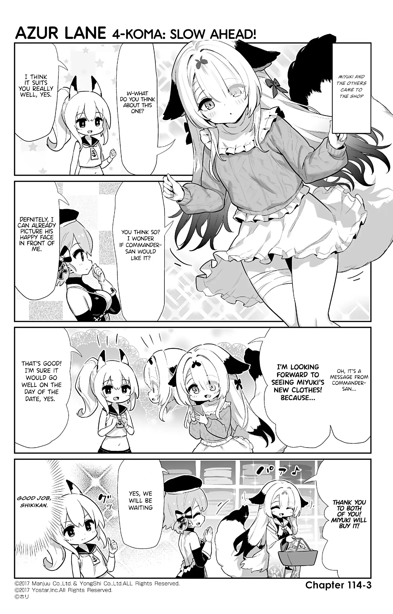 Azur Lane Bisoku Zenshin! Chapter 114 page 3 - 