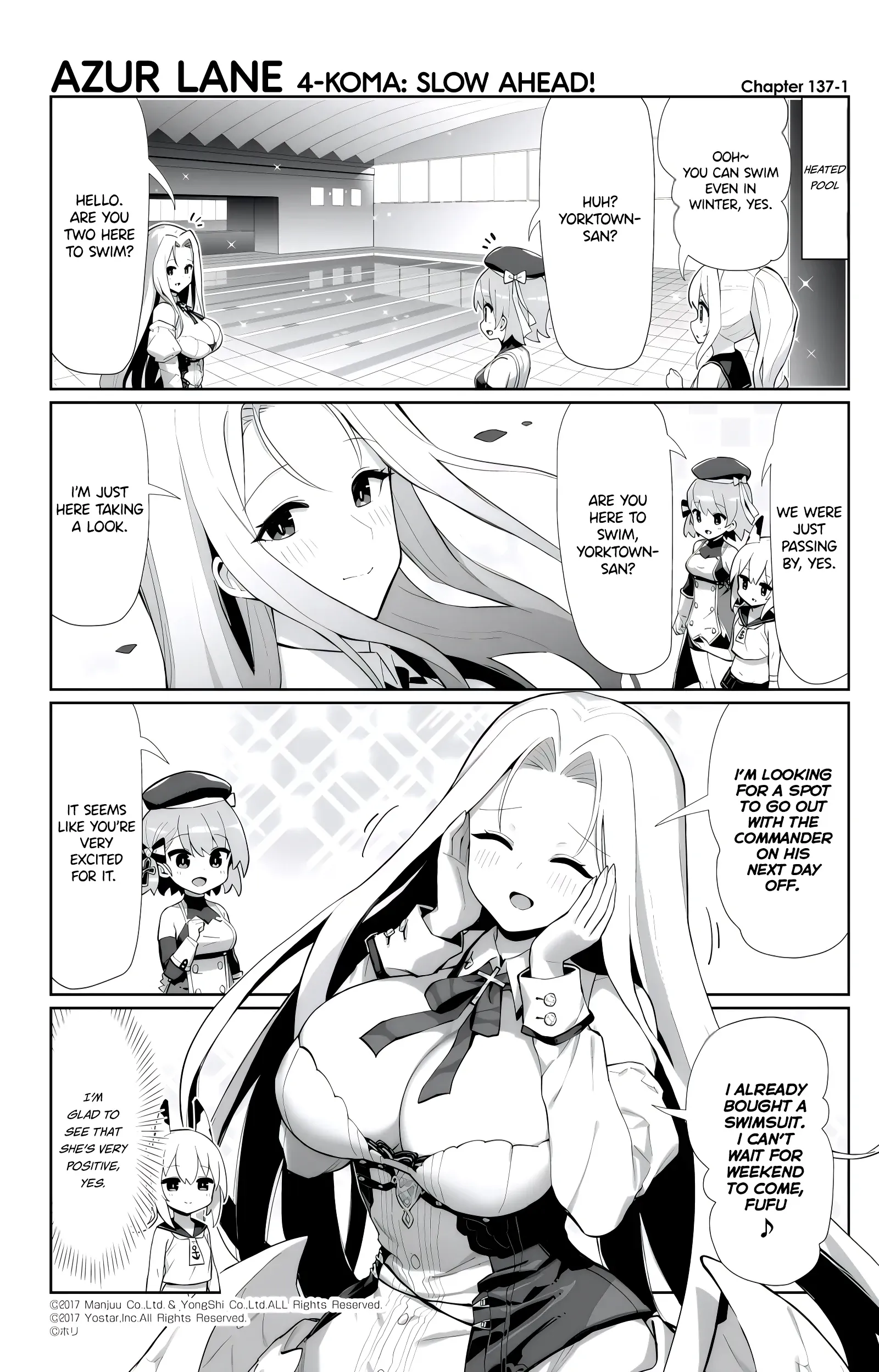 Azur Lane Bisoku Zenshin! Chapter 137 page 1 - 