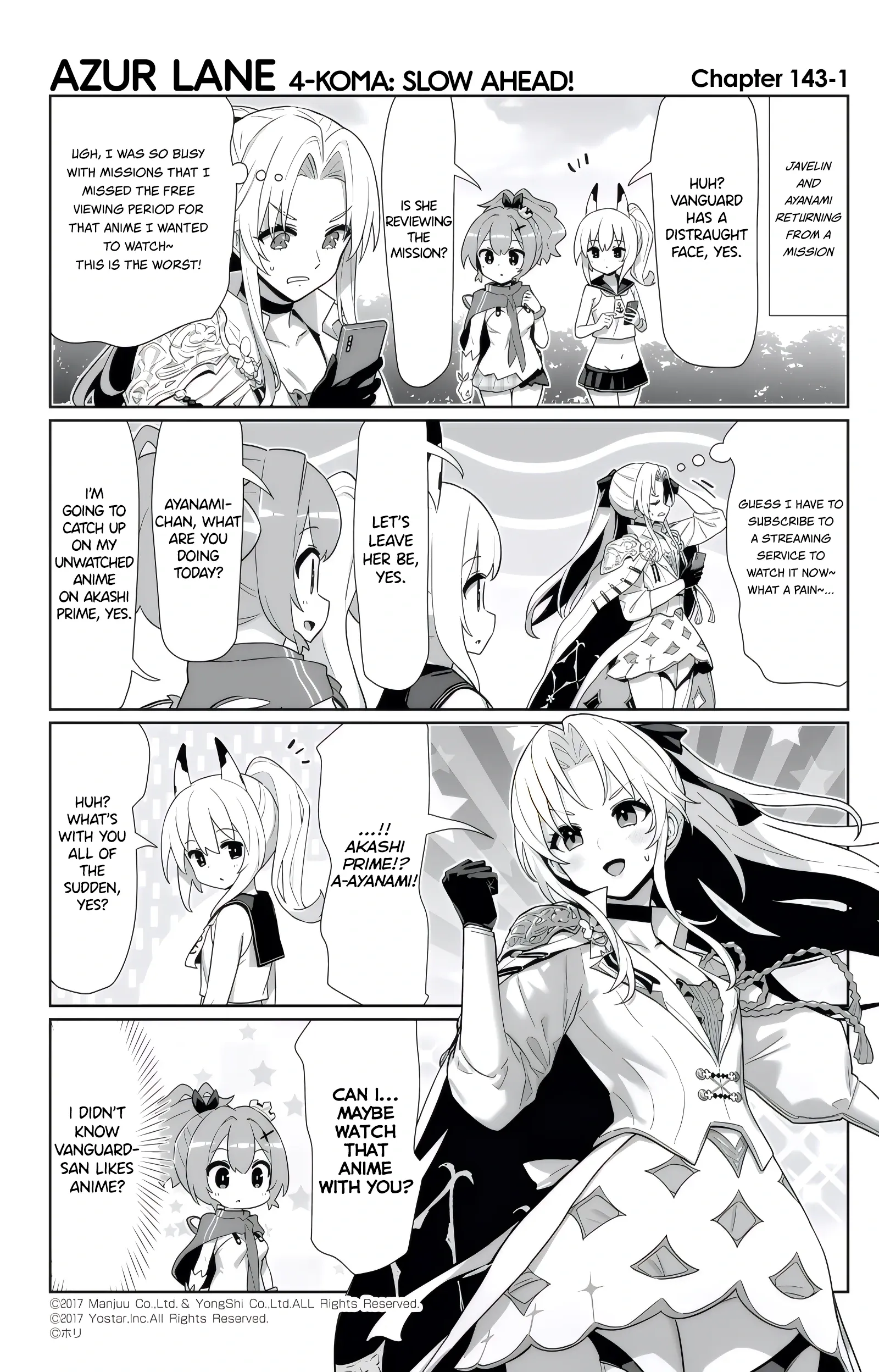 Azur Lane Bisoku Zenshin! Chapter 143 page 1 - 