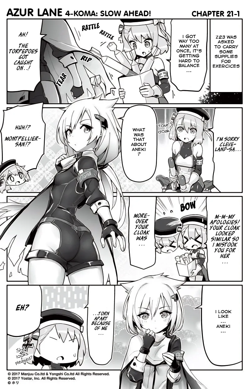 Azur Lane Bisoku Zenshin! Chapter 21 page 1 - 