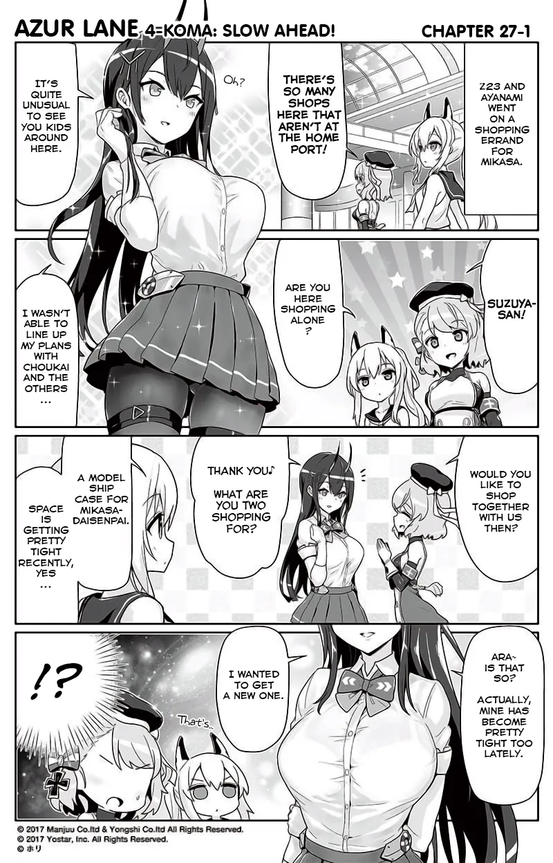 Azur Lane Bisoku Zenshin! Chapter 27 page 1 - 
