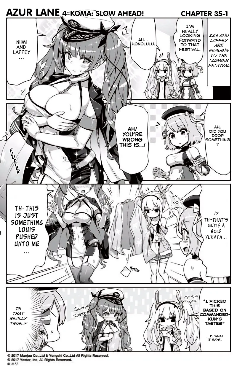 Azur Lane Bisoku Zenshin! Chapter 35 page 1 - 