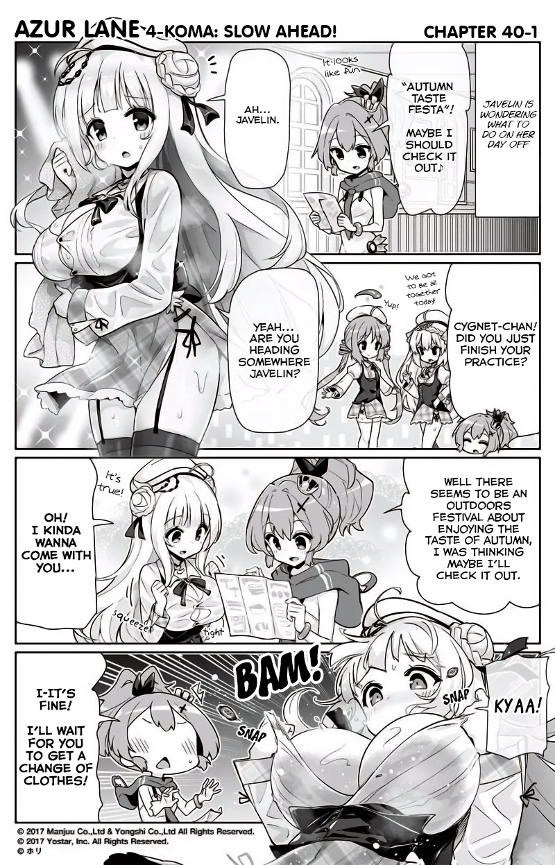 Azur Lane Bisoku Zenshin! Chapter 40 page 1 - 