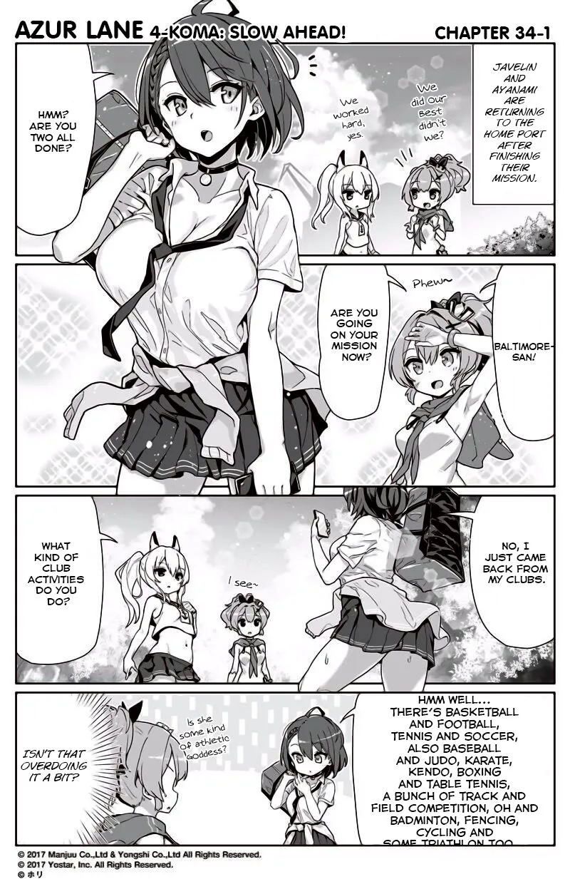 Azur Lane: Bisoku Zensin! Chapter 34 page 1 - 
