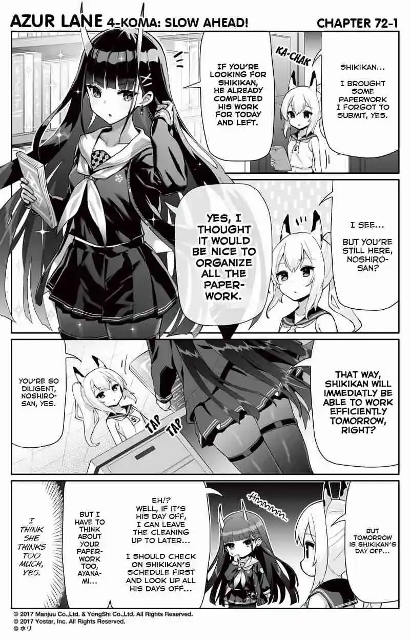 Azur Lane: Bisoku Zensin! Chapter 72 page 1 - 