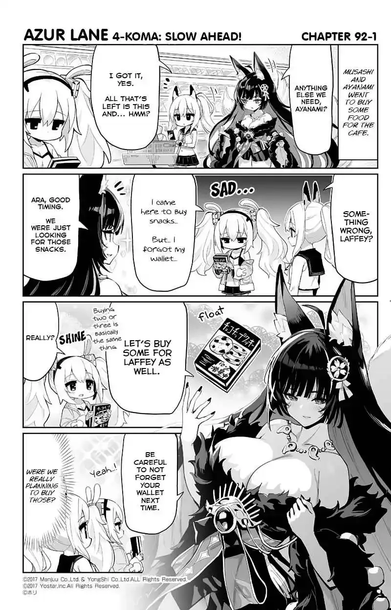 Azur Lane: Bisoku Zensin! Chapter 92 page 1 - 