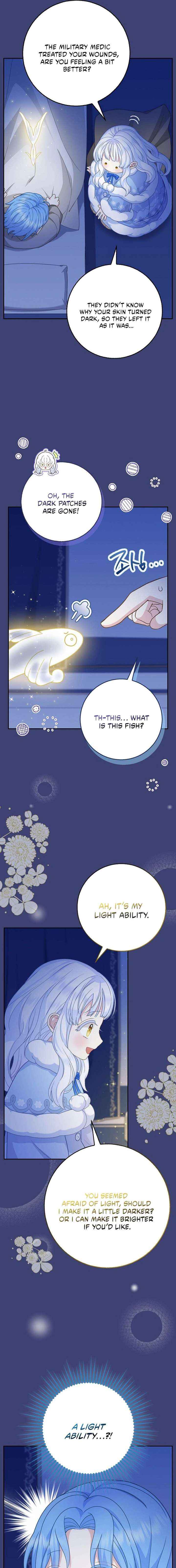 Baby Snow Leopard of the Black Leopard Family Chapter 56 page 8 - 