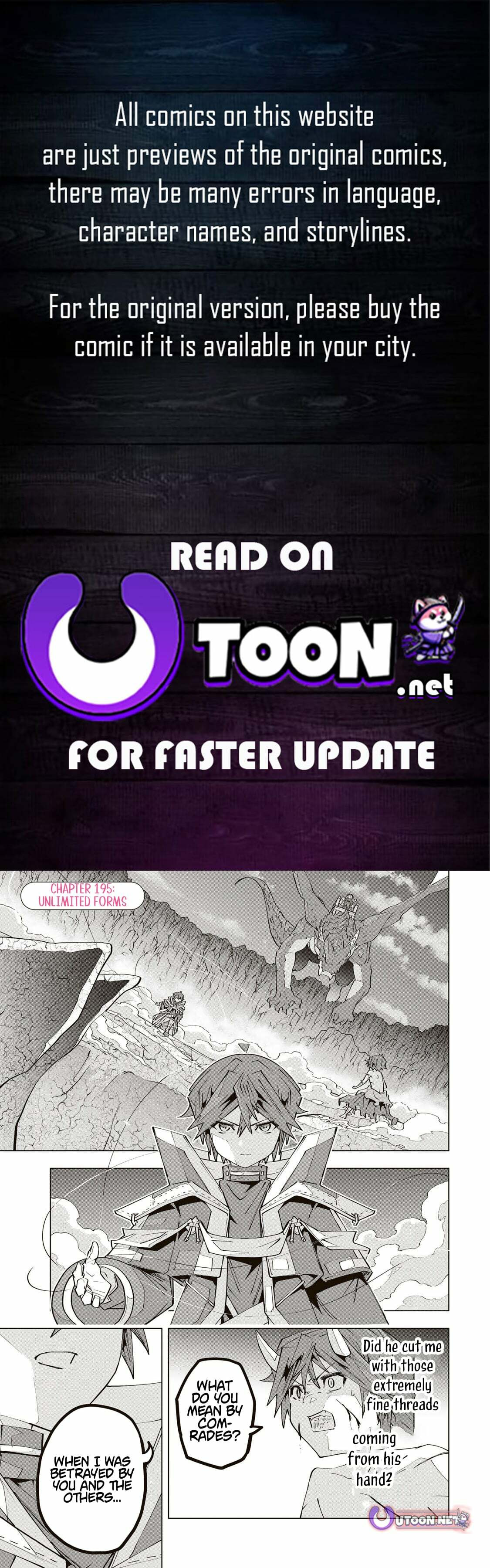 Backstabbed in a Backwater Dungeon: My Party Tried to Kill Me, But Thanks to an Infinite Gacha I Got LVL 9999 Friends and Am Out For Revenge Chapter 195 page 1 - 
