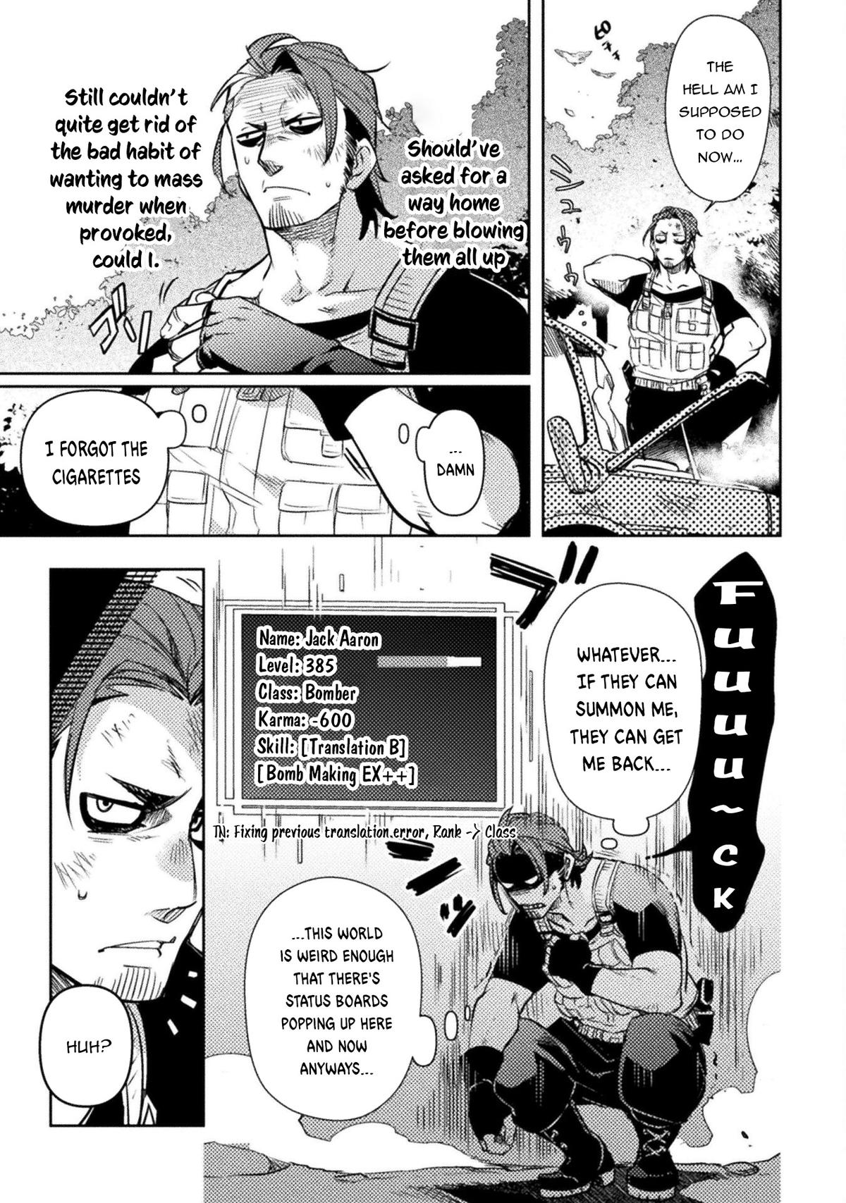 Bakudanma na Youhei, Douji Shoukan sareta Saikyou Cheat-domo wo Katappashi kara Keshitobasu Chapter 2 page 6 - 
