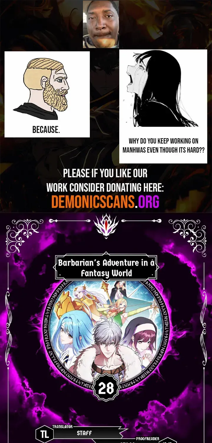 Barbarian’s Adventure in a Fantasy World Chapter 28 page 1 - 