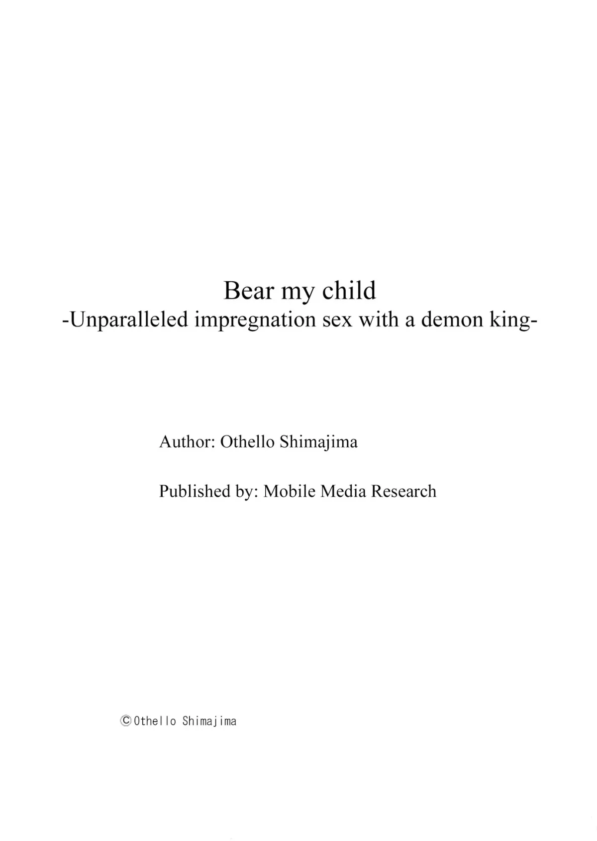 Bear My Child -Unparalleled Impregnation Sex with a Demon King- Chapter 33 page 9 - 