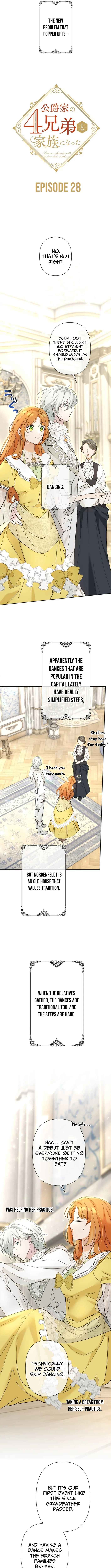 Became part of the family with the four brothers of the ducal Chapter 28 page 2 - 