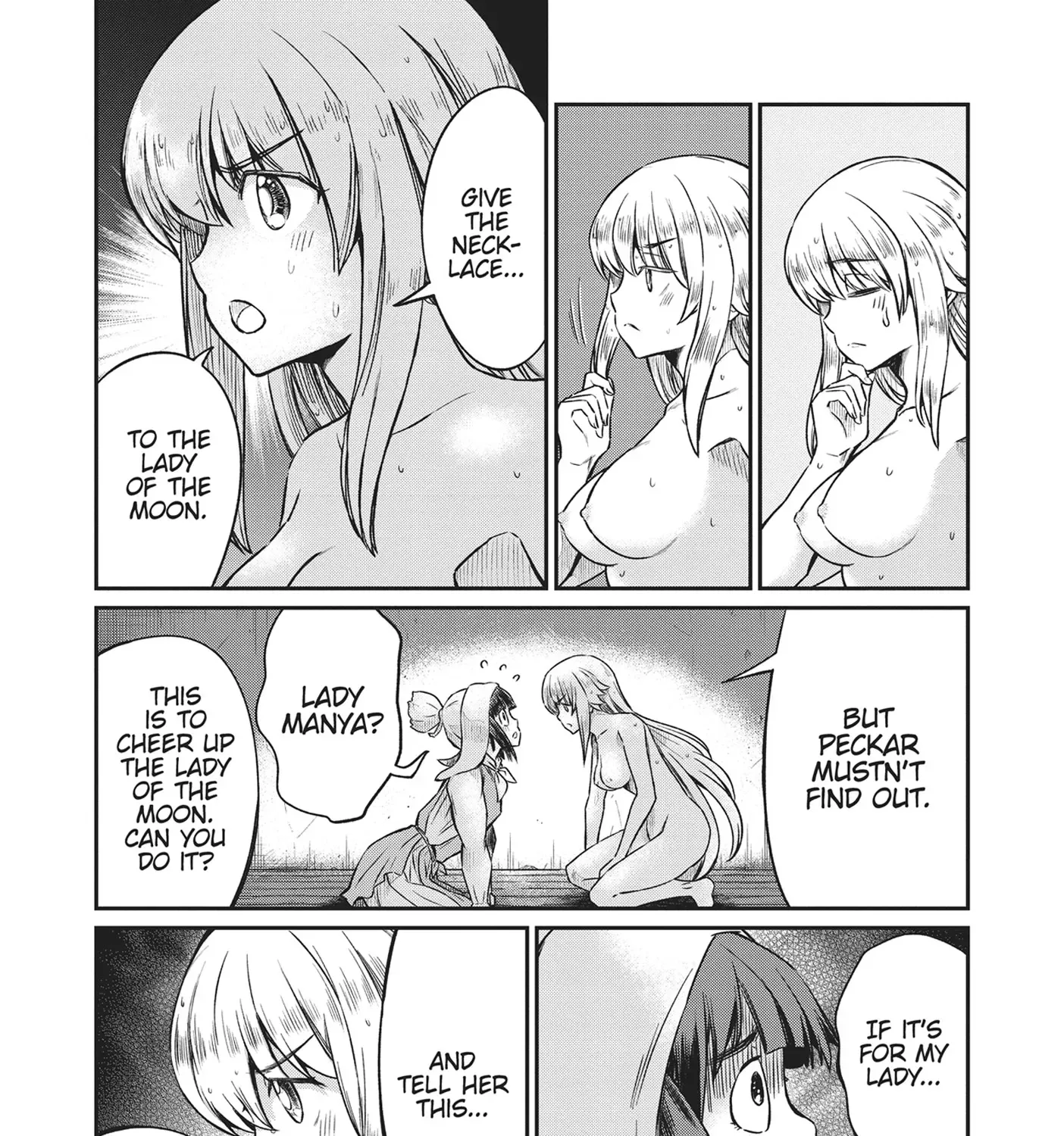 Becoming a Princess Knight and Working at a Yuri Brothel Chapter 28 page 35 - 