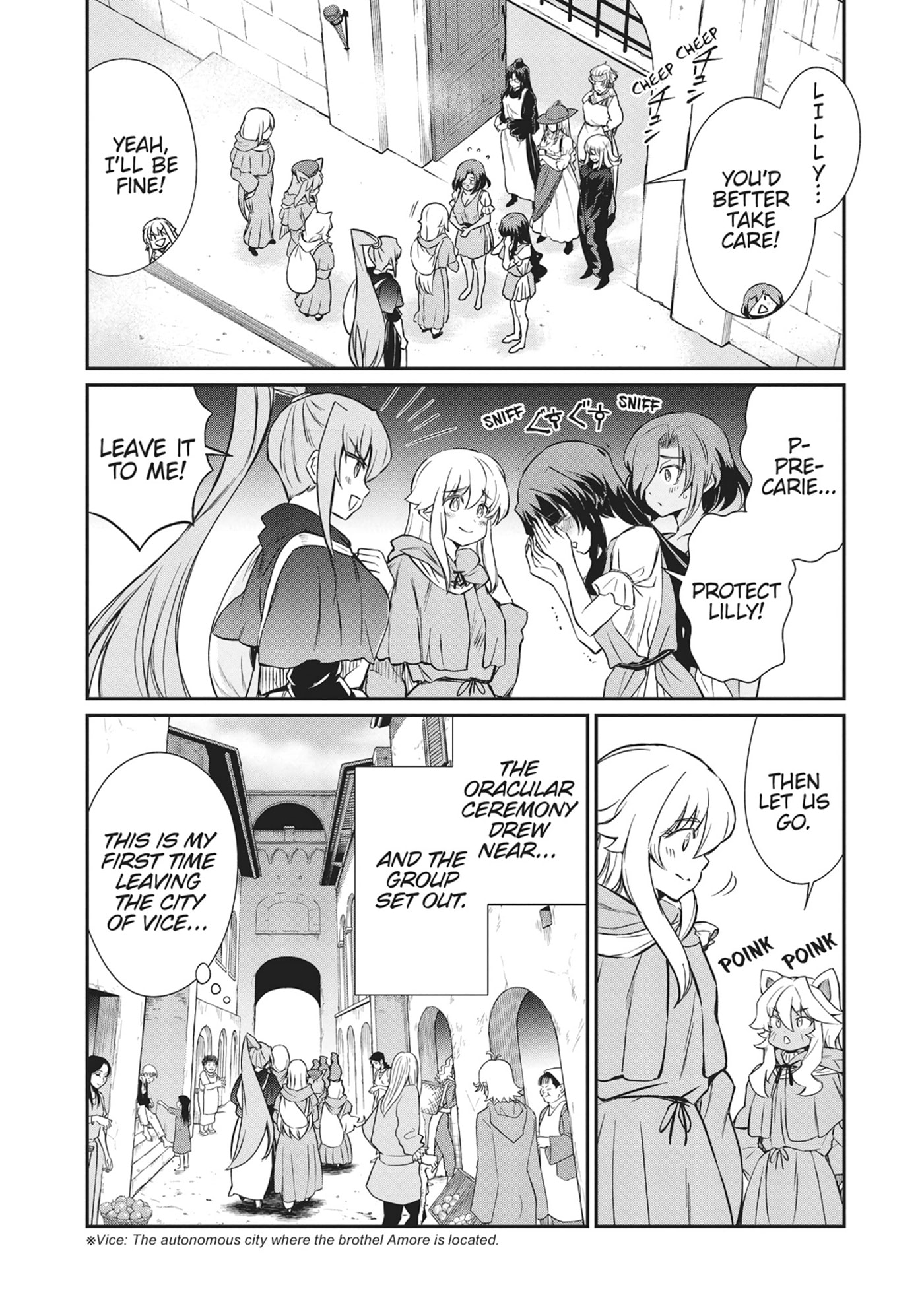 Becoming a Princess Knight and Working at a Yuri Brothel Chapter 32 page 1 - 