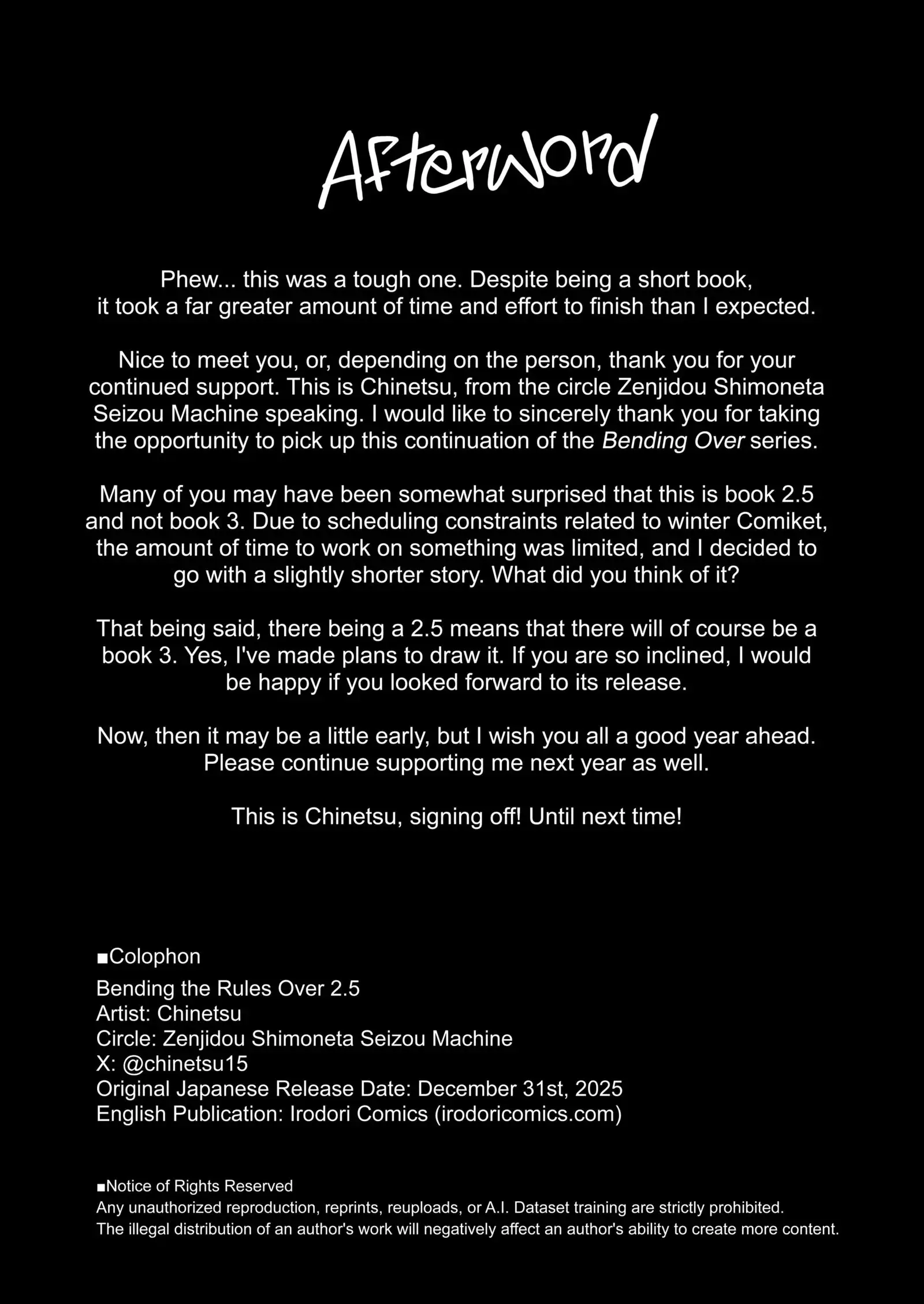 Bending the Rules Over Chapter 2.5 page 34 - 