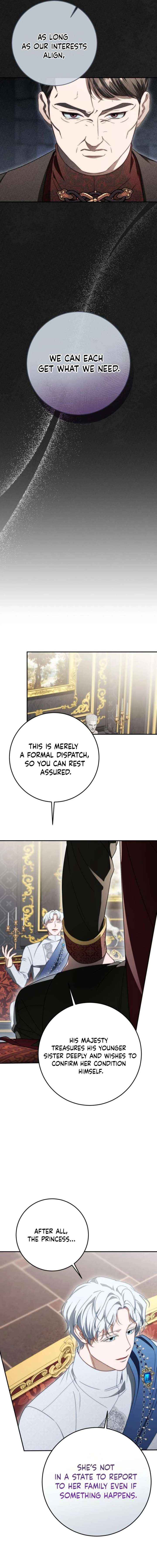 Beneath the Surviving Princess Joyful Facade Chapter 96 page 12 - 