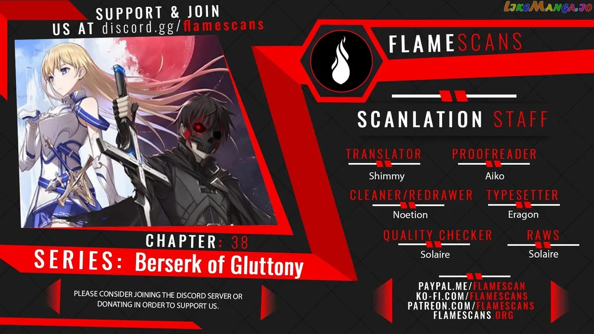 Berserk of Gluttony  Manga Chapter 38 page 1 - 
