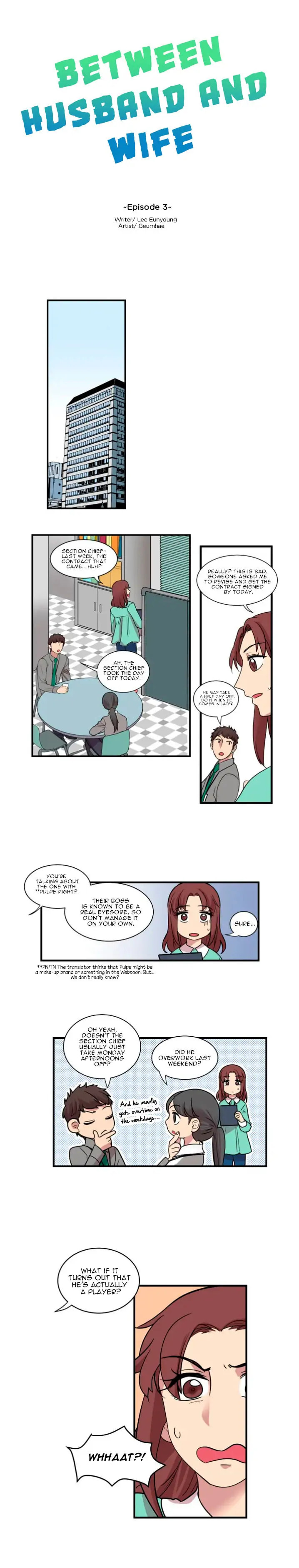 Between Husband and Wife Chapter 3 page 1 - 